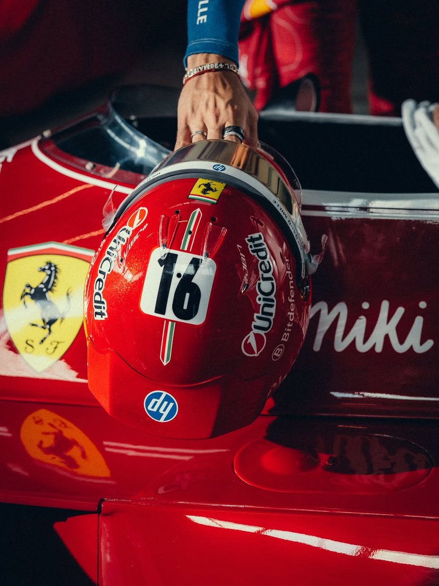 Charles Leclerc's special helmet design for the 2025 Italian Grand Prix!  #F1 #Formula1 #ItalianGP, image size:900x1200