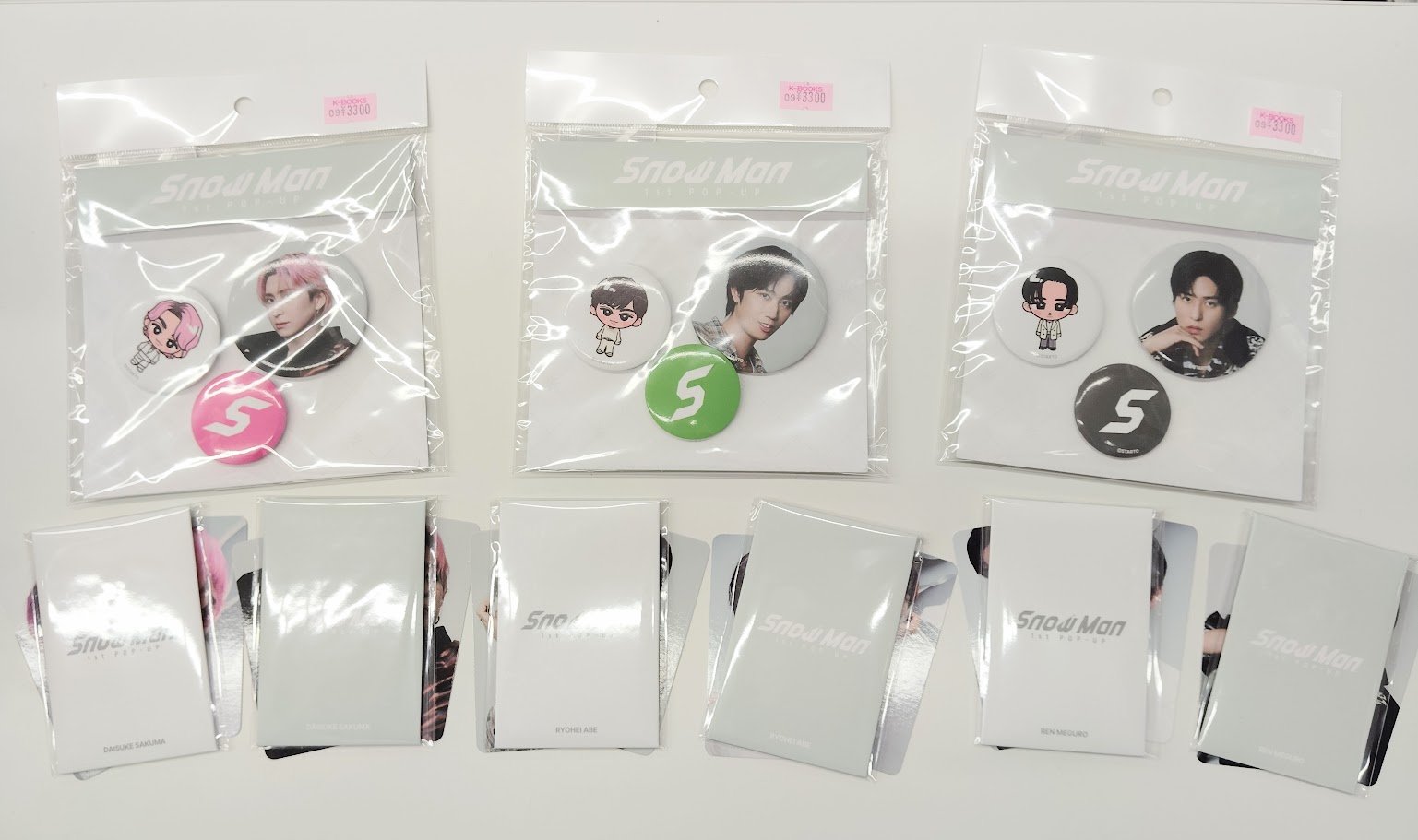 SnowMan ポップアップ 渡辺翔太 フォトカード 缶バッチ Snow Man 渡辺