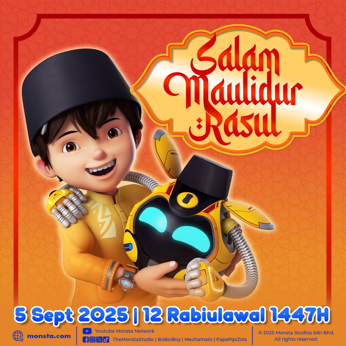 Salam Maulidur Rasul 1447H ✨ Mari kita hayati sunnah Rasulullah SAW dan jadikan akhlak baginda sebagai teladan. 🤲