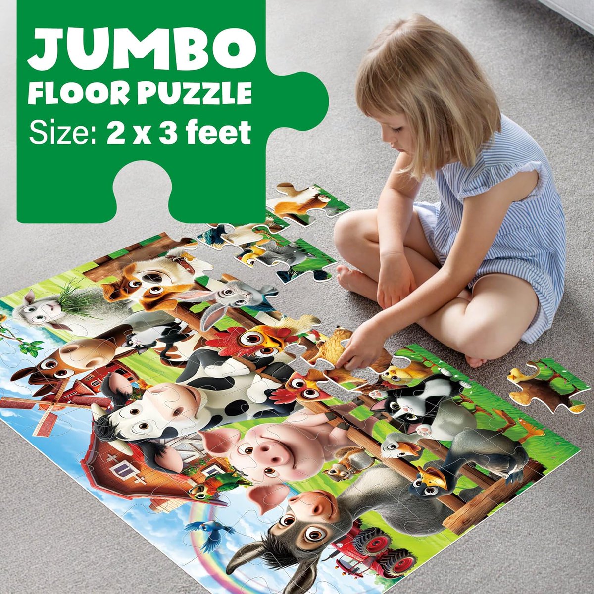 LotFancy's tweet photo. How to learn through play? This cute farm animals puzzle gives the answer!
Nice way to learn about different animals while boosting concentration, problem-solving skills🥰
https://t.co/LJgrr1hB5v

#familytime #familyfun #familyfuntime #puzzles #puzzlechallenge #jigsaw #benbentoys https://t.co/CYpp9ub4AP