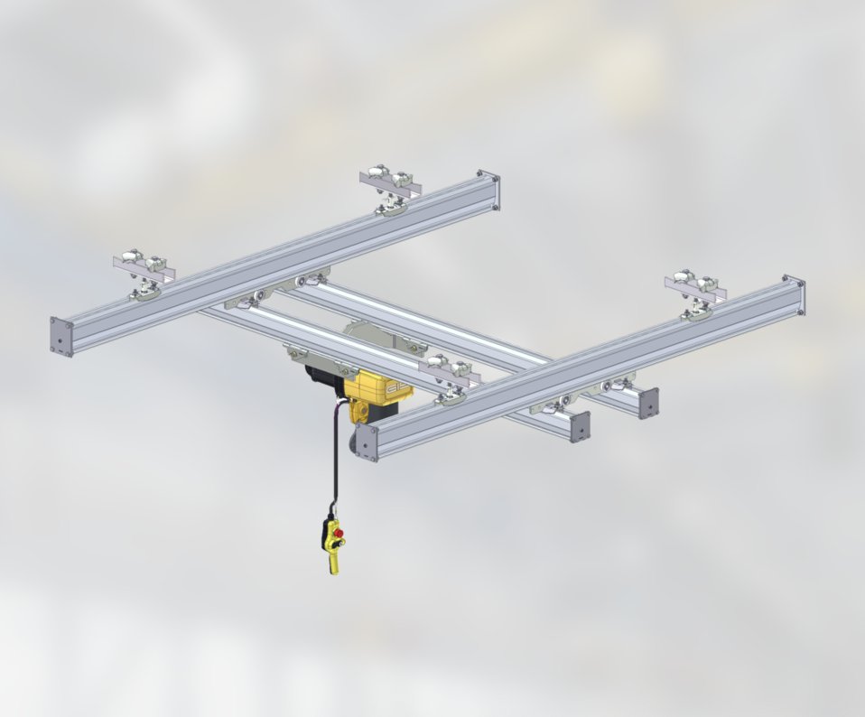 LiftTurnMove's tweet photo. The GISKB double bridge suspended steel #crane is available up to 2,000kg capacity ⤵️

➡️ For larger span widths or transport distances
➡️ For regular or optimised construction height
➡️ Suspension crane track rigid or pendulating

https://t.co/1gsHvag5AP https://t.co/HfYFITt5wx