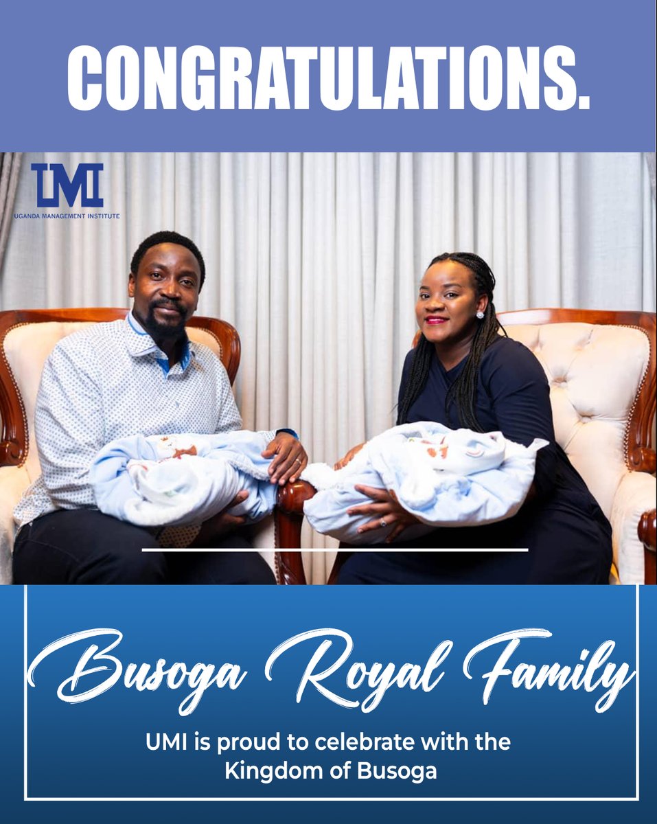 UMI congratulates His Royal Majesty the Kyabazinga, William Wilberforce Gabula Nadiope IV, and Her Royal Highness Jovia Mutesi, the Inhebantu of Busoga , on the joyous arrival of the Twin Royal Princes. We join the people of Busoga in celebrating this blessed and joyful moment.