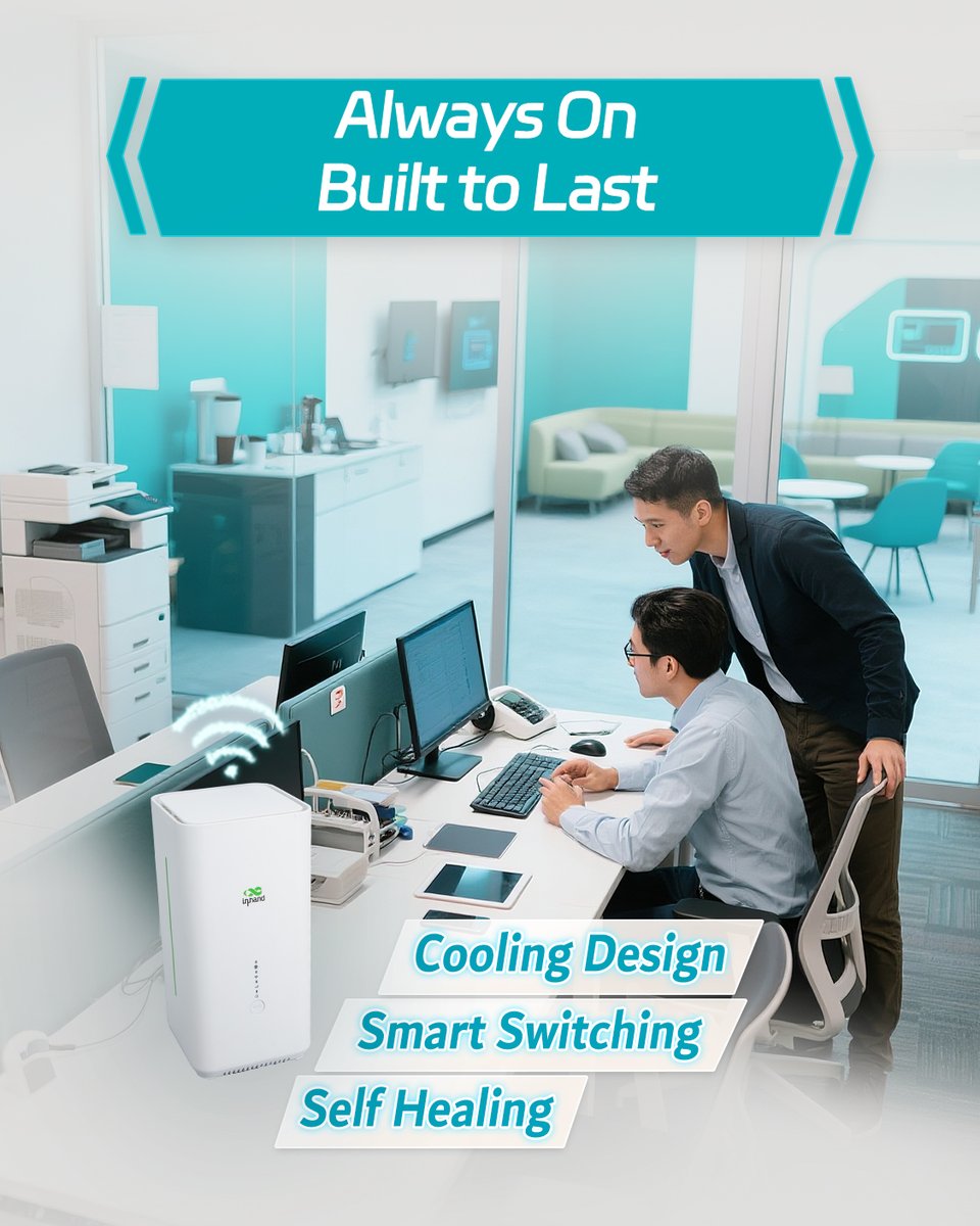 InHandNetworks's tweet image. Start-up office? Skip the setup fees.
The CPE02 5G router gets you online instantly—Wi-Fi 6, 5400 Mbps, 128 devices, zero stress.
#StartupTips #5GRouter #BusinessInternet #WiFi6 #InHandNetworks #FWA