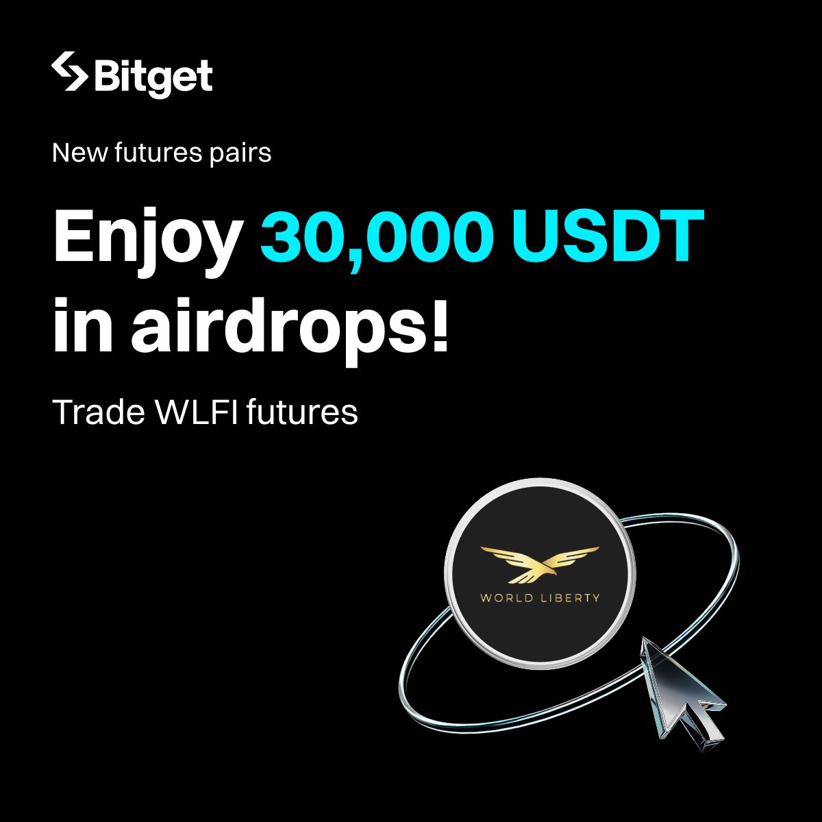 Trade WLFI futures to grab a share of 30,000 USDT in airdrops! Competition  period: 8:00, September 3 — 8:00, September 10 (UTC) Event highlights: 🔹  10,000 USDT for new futures users 🔹