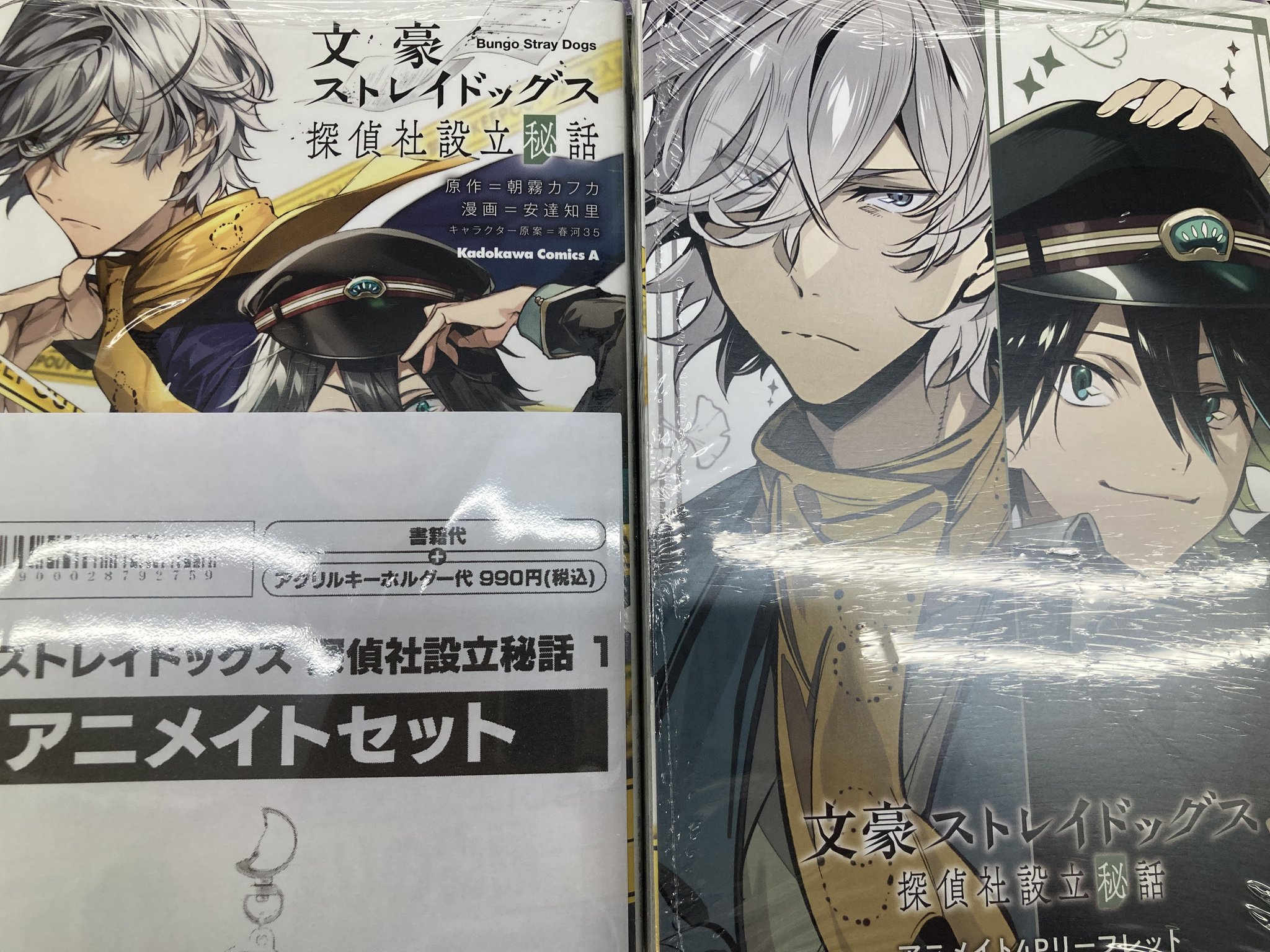 文豪ストレイドッグス　アクリルパネル　セット 文豪ストレイドッグス 太宰治 Ani-Art 第4弾 ダブルアクリル