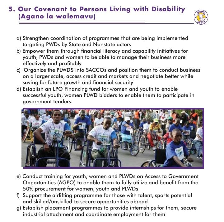 AganoPartyke's tweet photo. We are committed to building an inclusive economy that uplifts Persons Living with Disabilities.
From access to credit, training, SACCOs, and LPO financing, no one will be left behind.
Empowerment, & equal opportunity for all.
#AganoParty
#MainaAndKingangi
#TruthPrevails https://t.co/0yXRqQXIrf