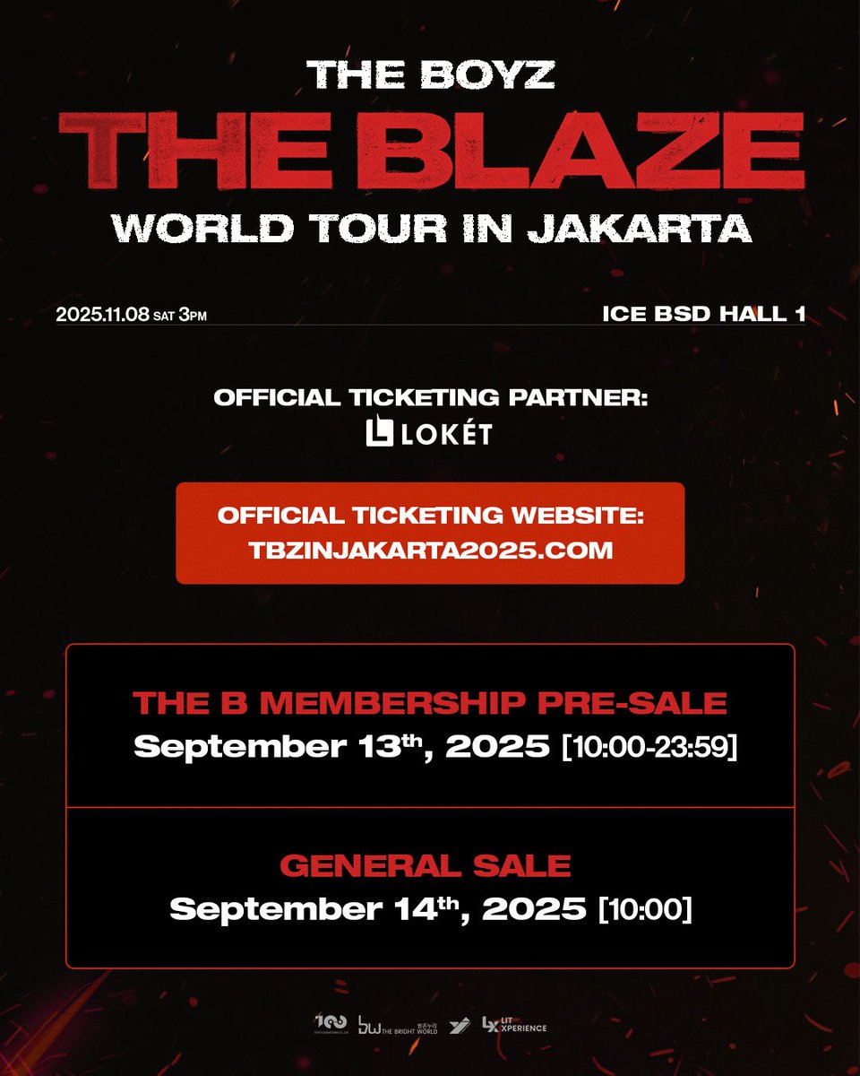[NEW TICKETING DATE ANNOUNCEMENT]

THE B, please take a look on this announcement and see the updated ticket sales date in the last slide. We apologize for any inconvenience and appreciate your patience and understanding.

If you have any inquiries, please feel free to contact us