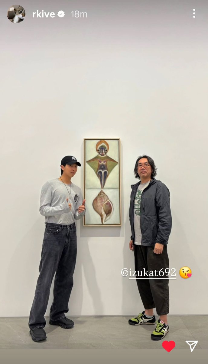 BTStranslation_'s tweet image. BTS INSTAGRAM STORY RM/NAMJOON 250904

NJ: @/izukat692 😘