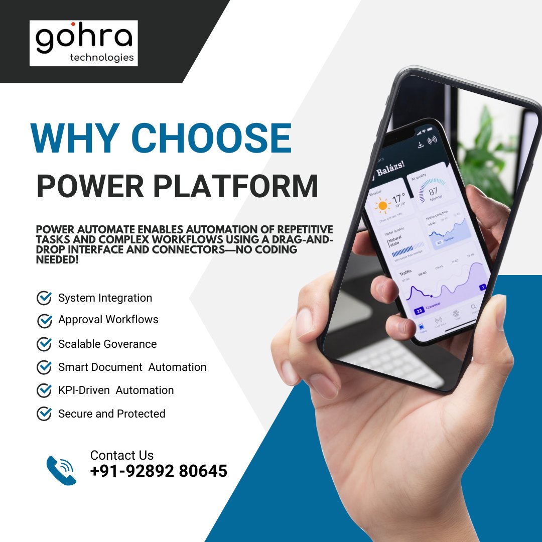 thegohra's tweet image. Power Automate enables automation of repetitive tasks and complex workflows using a drag-and-drop interface and connectors—no coding needed!

Let&apos;s collaborate and drive meaningful results together.

thegohra.com
hello@thegohra.com

#erp #msd365bc #bc #bcerp #upgrade