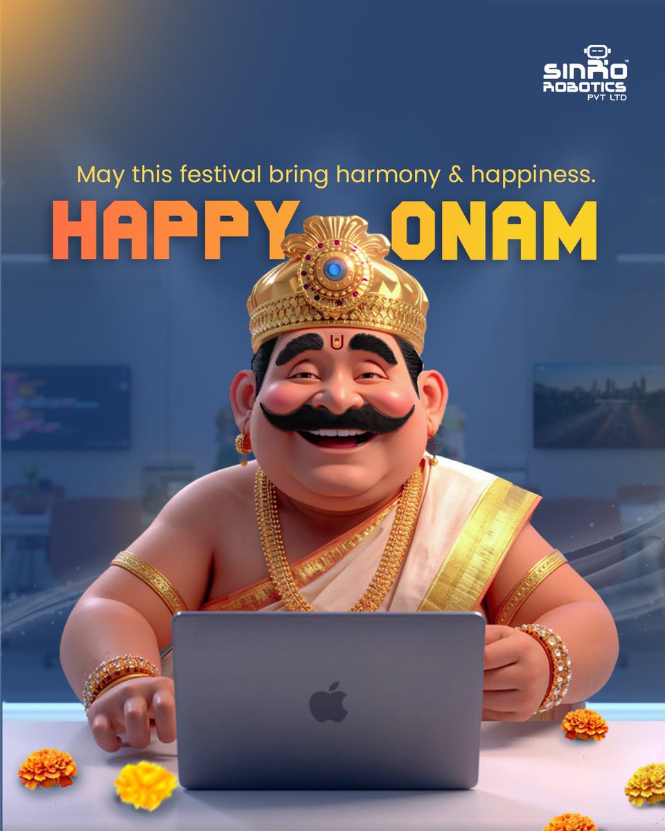 SinroRobotics's tweet image. Happy Onam from SinroRobotics! ✨🌸
Wishing you a season of happiness, prosperity, and togetherness. May this Onam bring new innovations, opportunities, and success for all
#HappyOnam #SinroRobotics #Onam2025 #KeralaTradition #InnovationForFuture