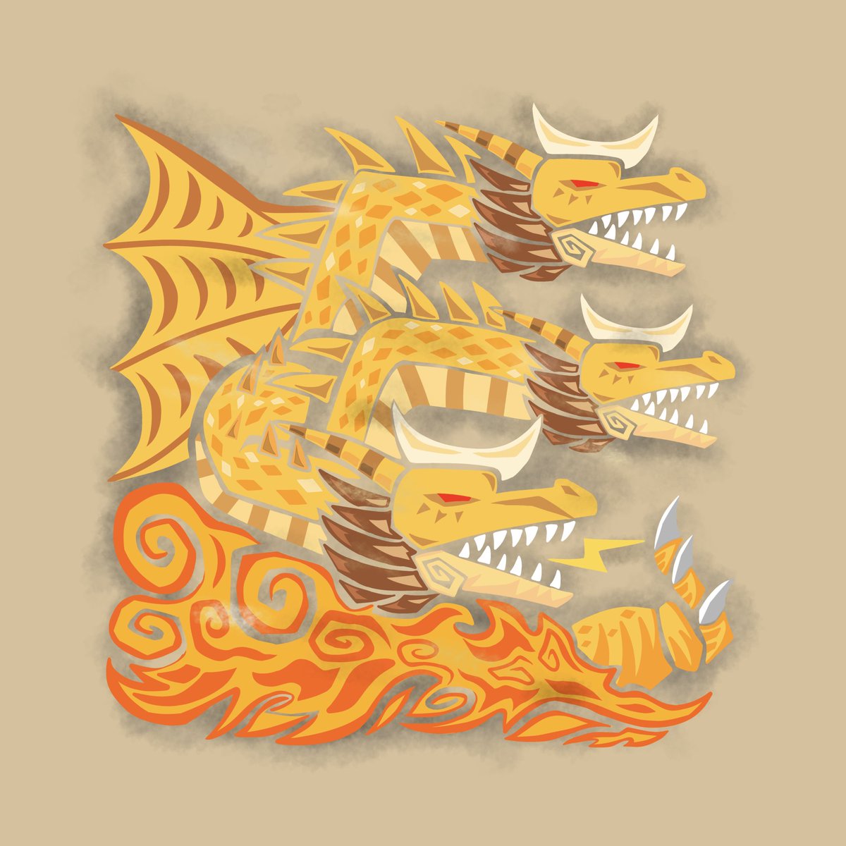 sakuri_godzilla's tweet image. ゴジラ×モンハン