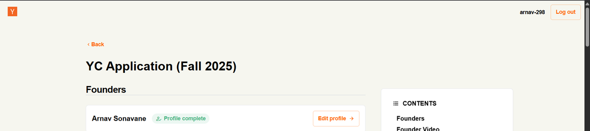 type shit.

needed all the help i can get guys, applying to YC (with a cofounder), if you are a YC alum or know anyone in your network, would love to talk with you.