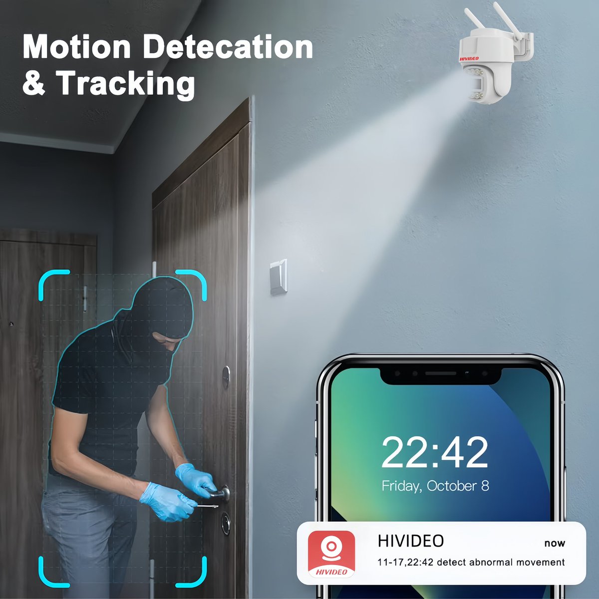 Hivideo_Beauty's tweet image. 🚨 Real-time Motion Detection & Alert 
HIVIDEO CCTV instantly detects abnormal movement and sends alerts to your phone.
Stay safe. Stay informed. Anytime, anywhere📲
#MotionDetection #SmartSecurity #SecurityAlert #CCTVSystem #IntruderAlert #SurveillanceCamera #SmartHomeSecurity