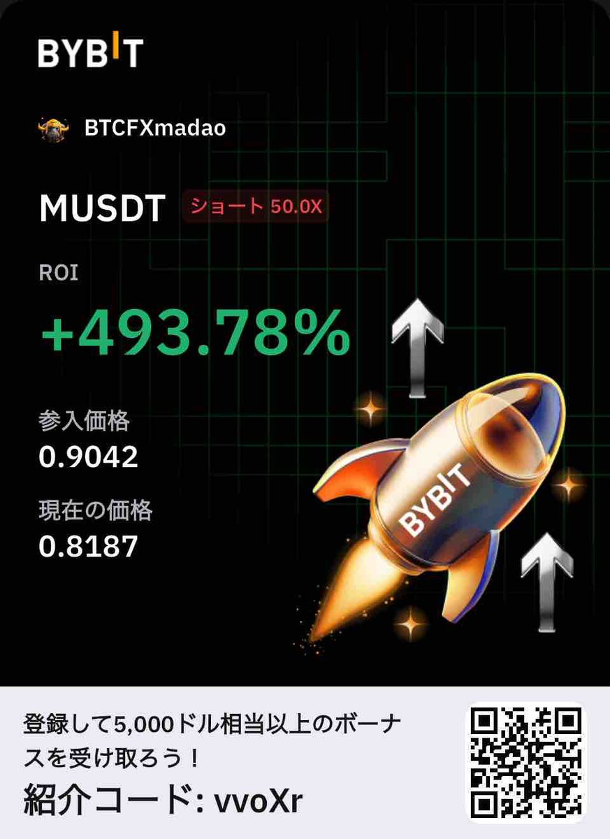 控えめに言ってウマー

#Bybit
