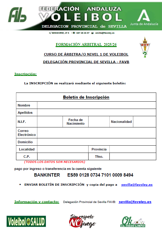 Delegación Sevillana de Voleibol-FAVB tweet media