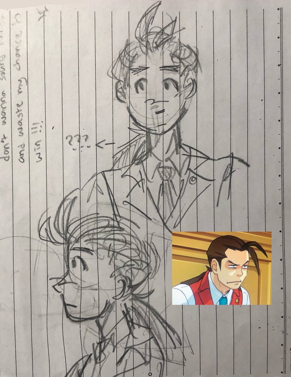 started playing apollo justice today and i realized that for the longest time i thought the brown on apollo suit in this specific sprite was a ponytail

#aceattorney