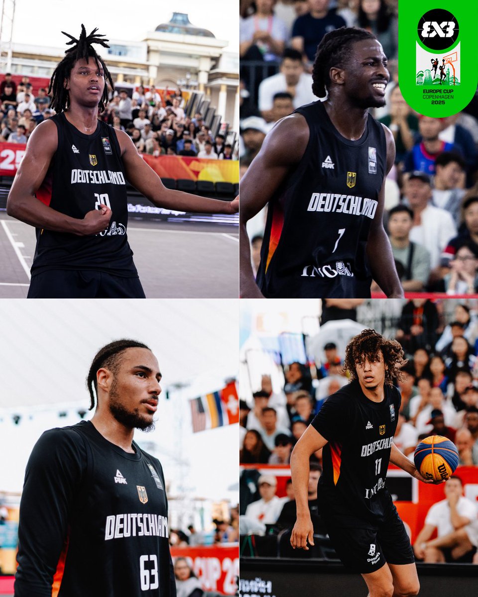Most spectacular team at the #3x3Europe Cup?  🏆

▶️ Fabian Giessmann 
▶️ Leon Fertig 
▶️ Sidi Beikame 
▶️ Denzel Agyeman  

Germany brings back the same roster that finished 4th at the World Cup in June!