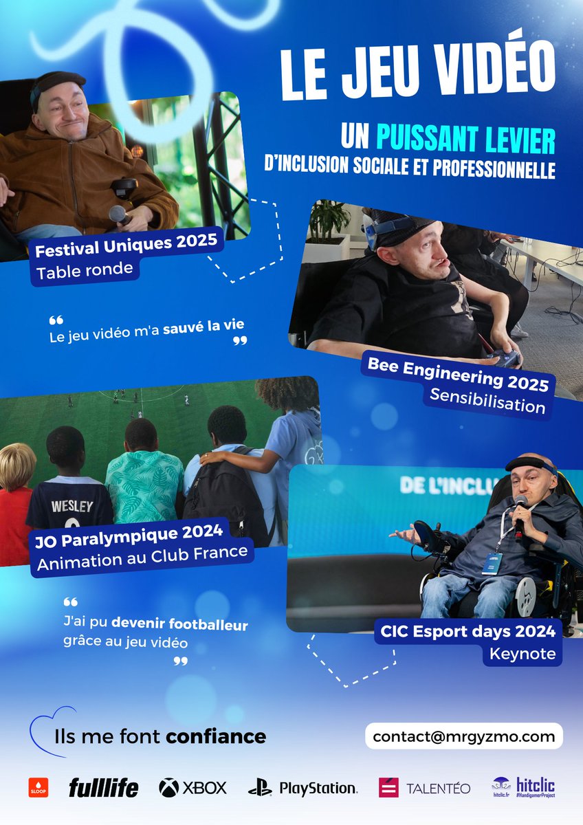 Un puissant levier d'inclusion sociale et professionnelle 🎮

Le jeu vidéo est le prétexte idéal pour dépasser les préjugés dans le but de NORMALISER nos différences ! 

À travers des instants d'amusement et de plaisir, il devient plus facile d'échanger et de partager pour
