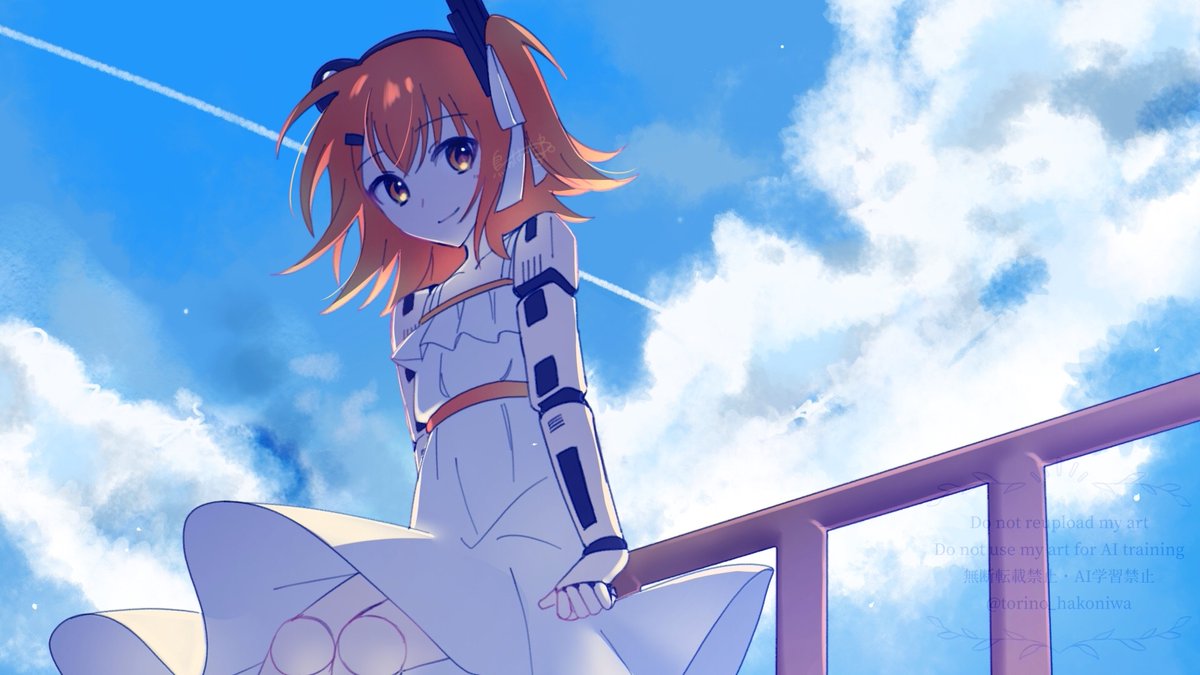 夏空とレイちゃん☀️
#足立レイと夏の思い出投稿祭