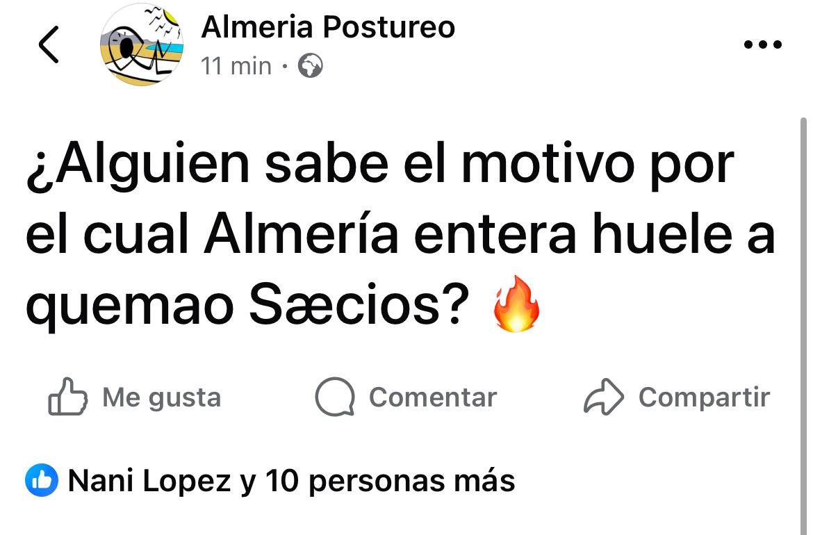 No tiene un pase. Anoche nos “gaseaba” el Ayto Almería a toda la ciudad y entorno con el incendio de la que llaman “planta de reciclaje”. Q hacen con los residuos? Cuando entra en funcionamiento la nueva “planta fashion” tantas veces anunciada? Mientras tanto te dan un tasazo!!
