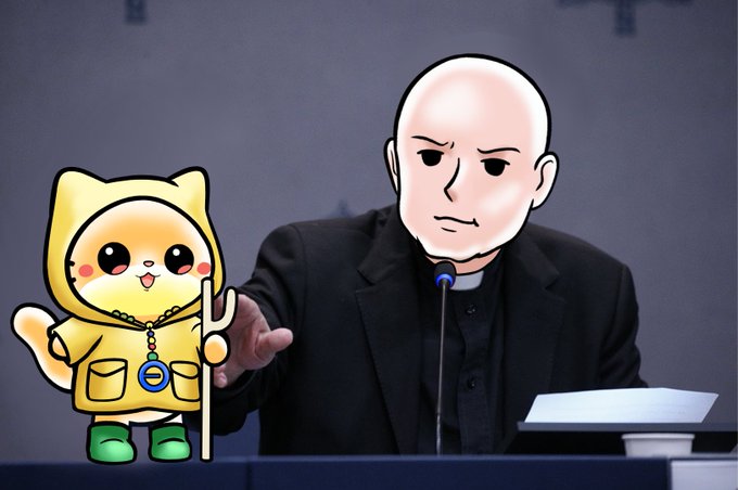 $MOCHI standing next to <a href="/brian_armstrong/">Brian Armstrong</a> like it’s the gospel truth 📖✨

<a href="/base/">Base</a>  is the chain, $ETH is the foundation — but the cutest cat became the sermon everyone listens to.
