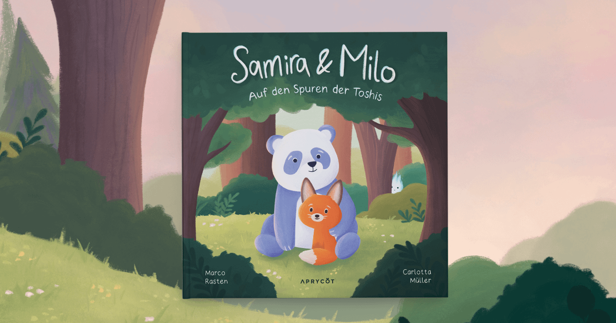 aprycotmedia's tweet image. &quot;Samira &amp;amp; Milo – Auf den Spuren der Toshis&quot; erscheint heute!
Die Reise beginnt! 🌲🦊🐼

Ein von @carlottadesigns liebevoll illustriertes Kinderbuch, das Abenteuer, Werte und eine Prise Bitcoin vereint.