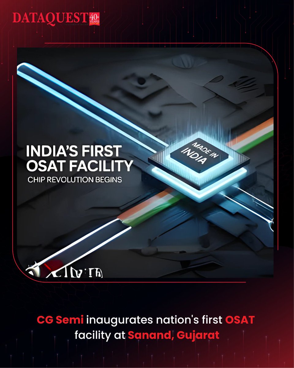 dataquestindia's tweet image. The industries must support each other, and embrace domestically-made chips. We must start towards making chips, and using chips that are made here, in India.

By Pradeep: dqindia.com/esdm/cg-semi-i…

#dataquest #CGSemi #OSAT #technology #chip @CGSEMI_Official