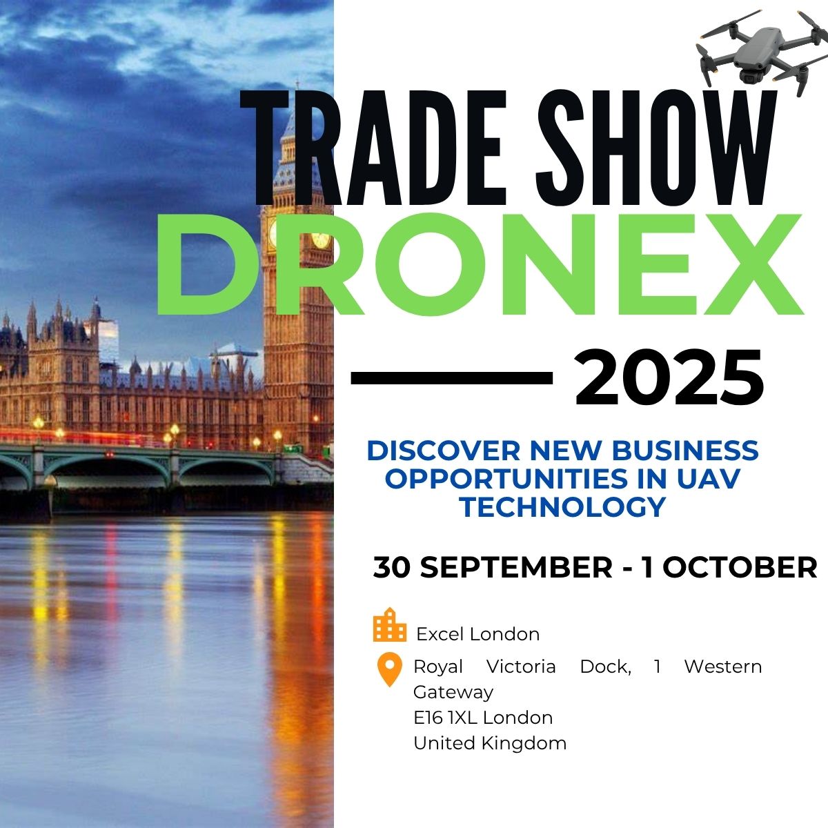 🚀 Just 3 weeks to go until DroneX 2025 in London!
Have you marked your calendar? 🗓️
Our GNSS experts will be ready at the Septentrio booth to chat all things high-precision positioning.
We can’t wait to see you there!

#DroneX #GNSS #Drones #MeetUsThere #TechInnovation