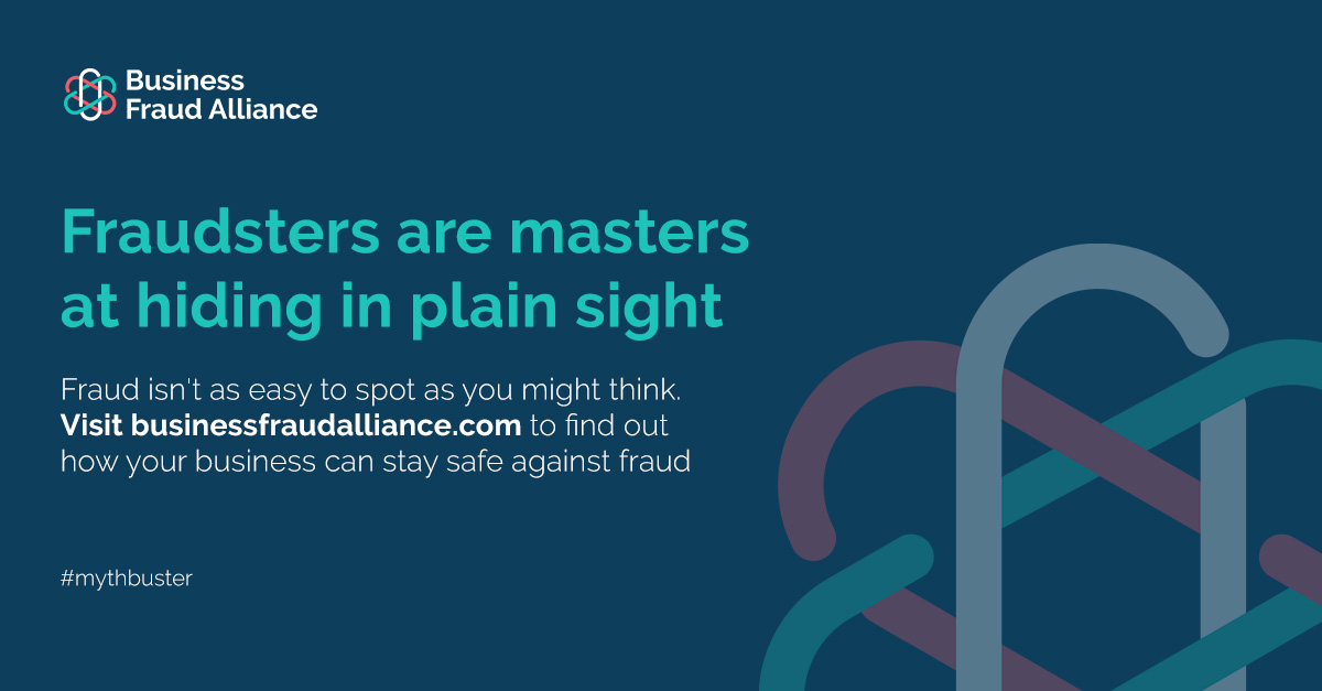 Fraudsters are masters at hiding in plain sight and it’s up to business owners and employees to spot them every time. Get the upper hand.  
Explore our free guides and resources: businessfraudalliance.com