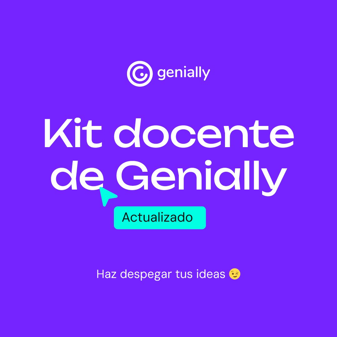 Un año más, actualizamos nuestro kit docente con los mejores recursos educativos del momento. Para que este curso tus ideas despeguen🚀 Echa un vistazo: 

🧰De 0 16 años: view.genially.com/67b5a4e5ce736f…
🧰De 17 a ∞ : view.genially.com/6864f4e2b8099e…