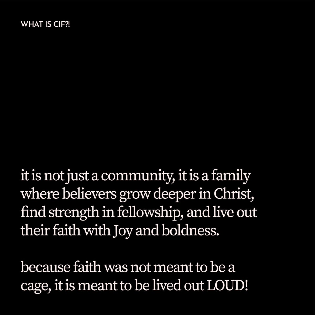 CIFcommunity's tweet photo. This is why we are Called as a Family ✨🔥

#CIF #Christianityisfun #CIFcommunity https://t.co/yczBZXJfvB