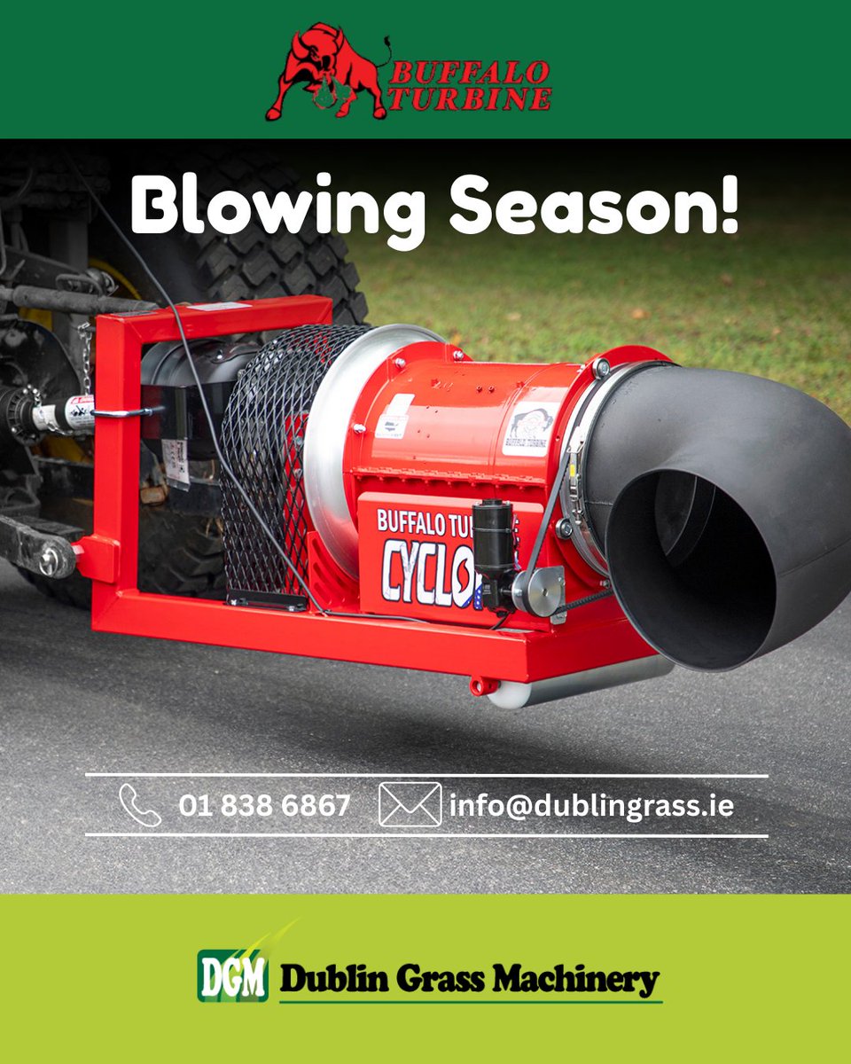 BLOWING SEASON!

The Cyclone PTO is the industries first turbine style PTO driven debris blower.

The Cyclone PTO has a direct-drive gear box, greatly reducing daily / weekly maintenance.

Explore our Blowers / Vaccums Range today: lawnmowershop.ie/product-catego…