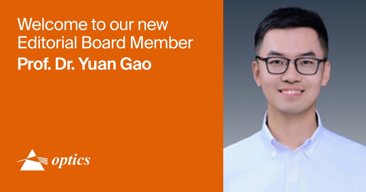 👏 Welcome the new Editorial Board Members of <a href="/OpticsMdpi/">Optics MDPI</a> . Dr. Tino Hofmann (New Jersey Institute of Technology) and Prof. Dr. Yuan Gao (Shandong University, China).

We also welcome senior experts to join in the Editorial Board of <a href="/OpticsMdpi/">Optics MDPI</a> .

#optics #editorialboardmember
