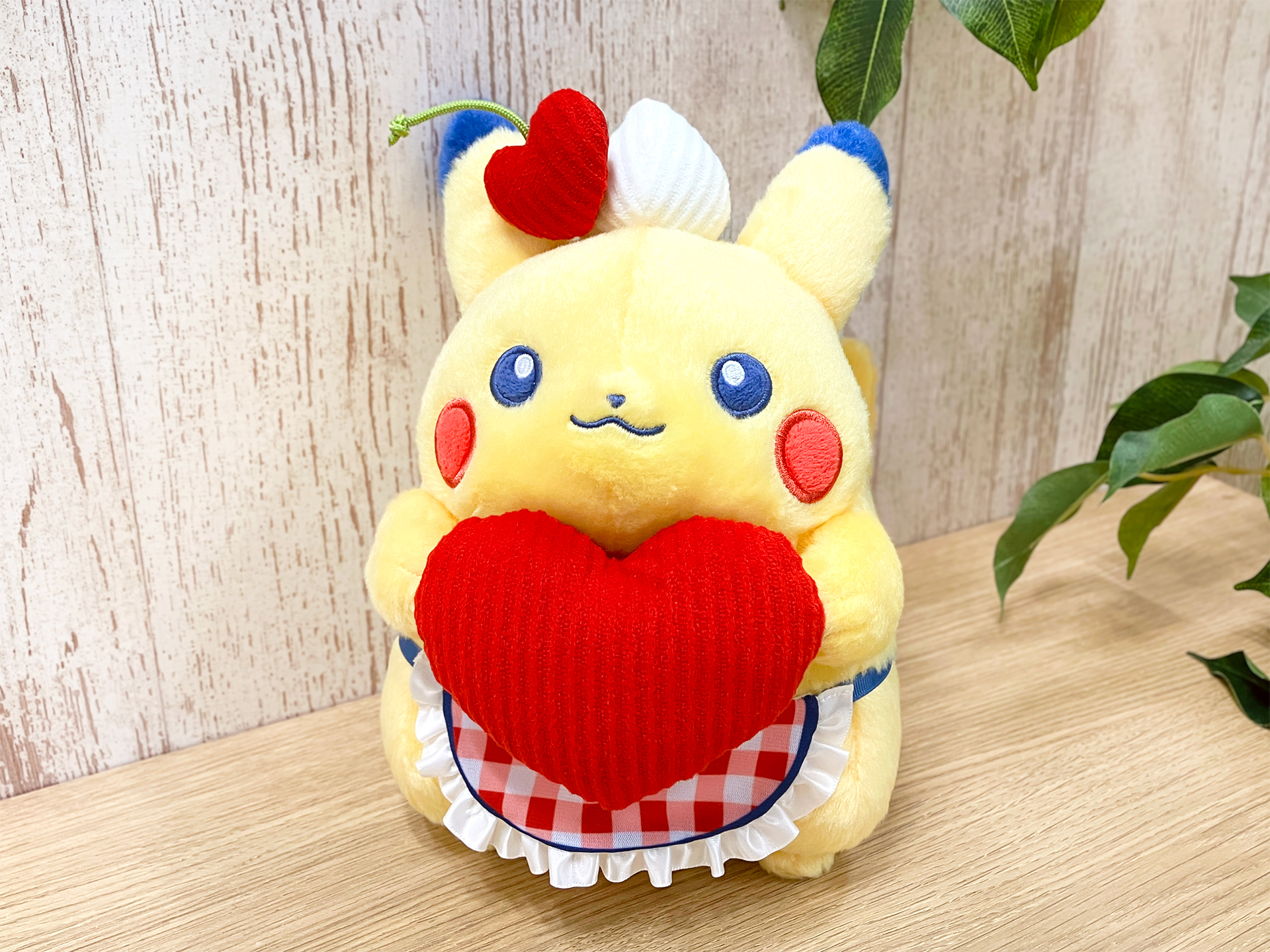 PIKACHU DINER ぬいぐるみ　マスコット ハート ハンバーガー ピカチュウ ダイナー ハンバーガー ハート 2つセット マスコット