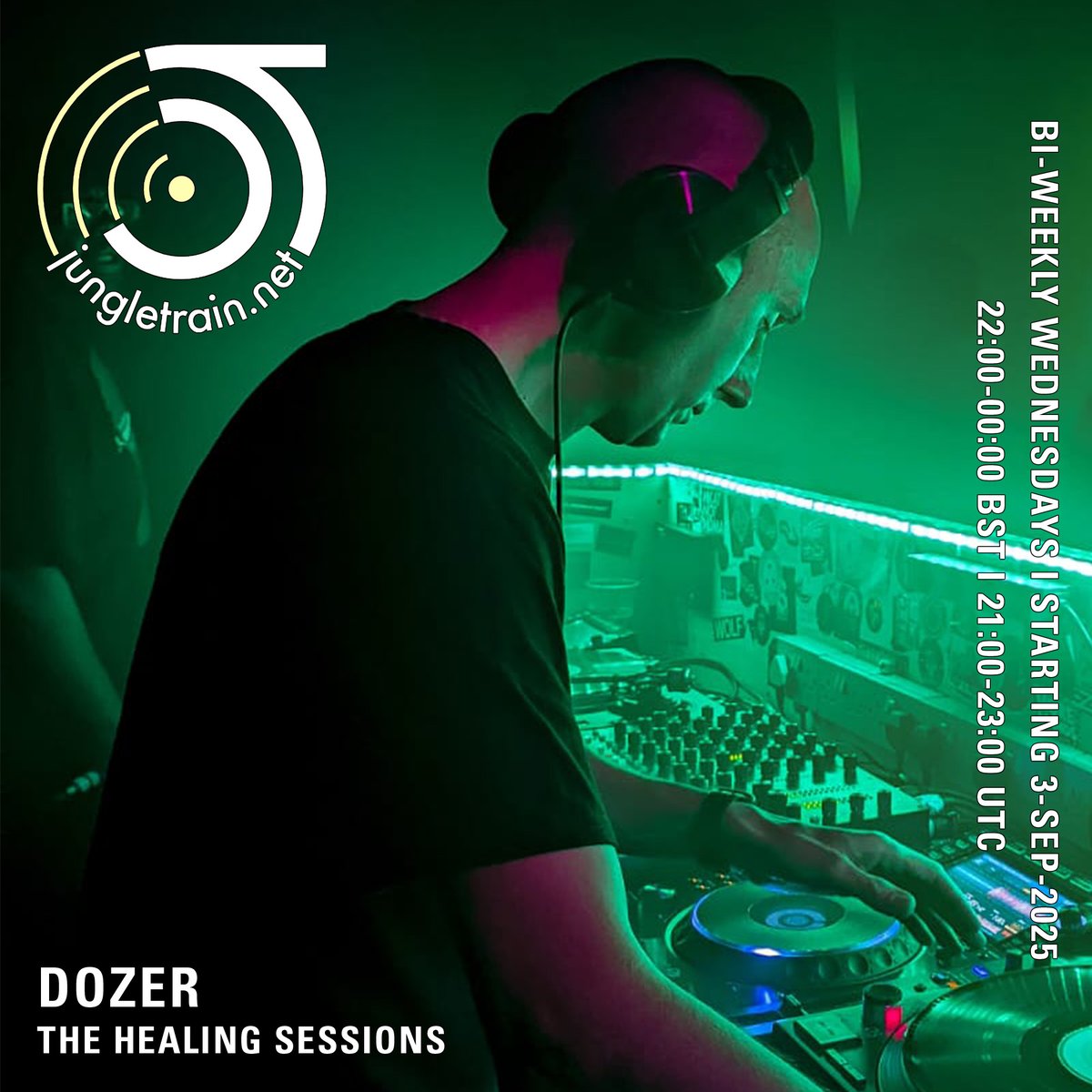 DozerDJ's tweet image. I’m very excited to announce I am joining jungletrain.net for a bi-weekly show on Wednesdays 22:00 to 00:00 UK Time (19:00 to 21:00 UTC), starting this Wednesday, 3rd September.

Big up Darkstar and all the Jungletrain crew for having me on.

Check it!
