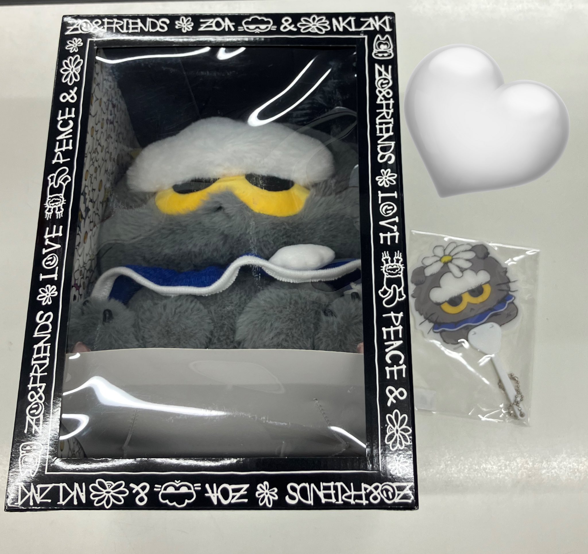 ZO&FRIENDS ZOA ぬいぐるみキーリング G-DRAGON ミニうちわ
