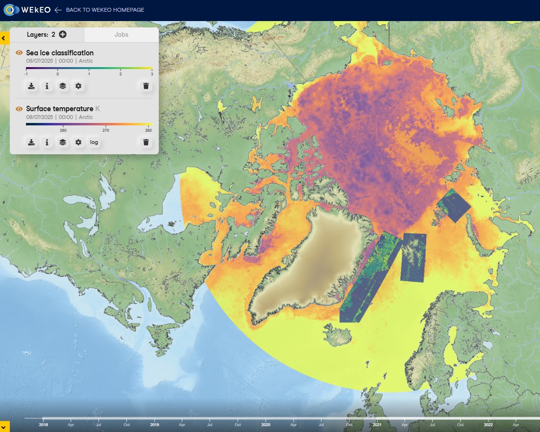 WEkEO_dias's tweet image. #IceMonitoring workshop preview💡How can WEkEO help monitor the consequences of permafrost thawing on the environment? 🧊

🌡️Recently, permafrost has been facing increasing levels of thawing due to rising temperatures. Permafrost thawing is particularly dangerous due to the…