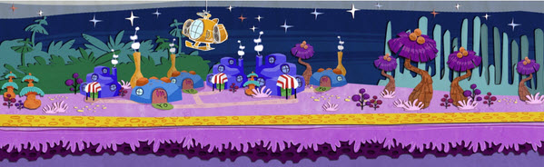 Anyone remember Doki Doki Universe?  This was a planet that ALMOST made it into the game, but didn't quite make it.  Do you recognize the other game this is from?