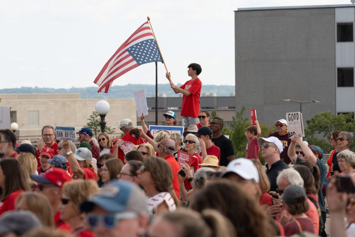 This Labor Day, I spoke &amp; stood with youth, colleagues &amp; community orgs at the Capitol to say loud &amp; clear: ENOUGH IS ENOUGH.

Their names belong in yearbooks, not obituaries. Policy &amp; change NOW—not just thoughts &amp; prayers.

#EndGunViolence
#BanAssaultWeapons
#StrongerTogether