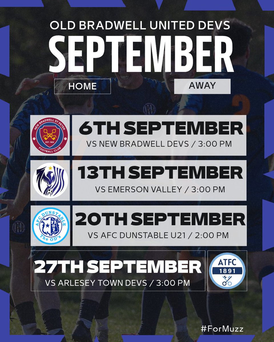 Old Bradwell United Development (@obufcdev) on Twitter photo It's finally here the new season is upon us this weekend. Optimism and excitement as we have moved into the newly formed SSMFL Reserve division. The fixtures are out and it sees us start the season with the big one, an away trip to <a href="/NewBradwellSPFC/">New Bradwell St Peter F(C)</a> It's finally here the new season is upon us this weekend. Optimism and excitement as we have moved into the newly formed SSMFL Reserve division. The fixtures are out and it sees us start the season with the big one, an away trip to <a href="/NewBradwellSPFC/">New Bradwell St Peter F(C)</a>
