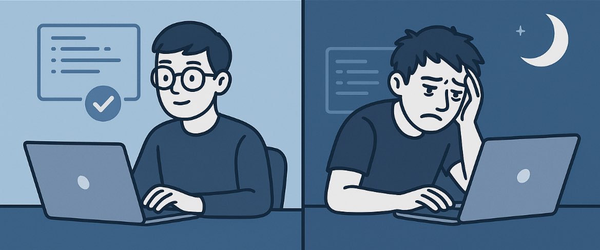 DeveloperJohnn's tweet image. Would you rather be the developer who’s consistent or the one who’s obsessed?