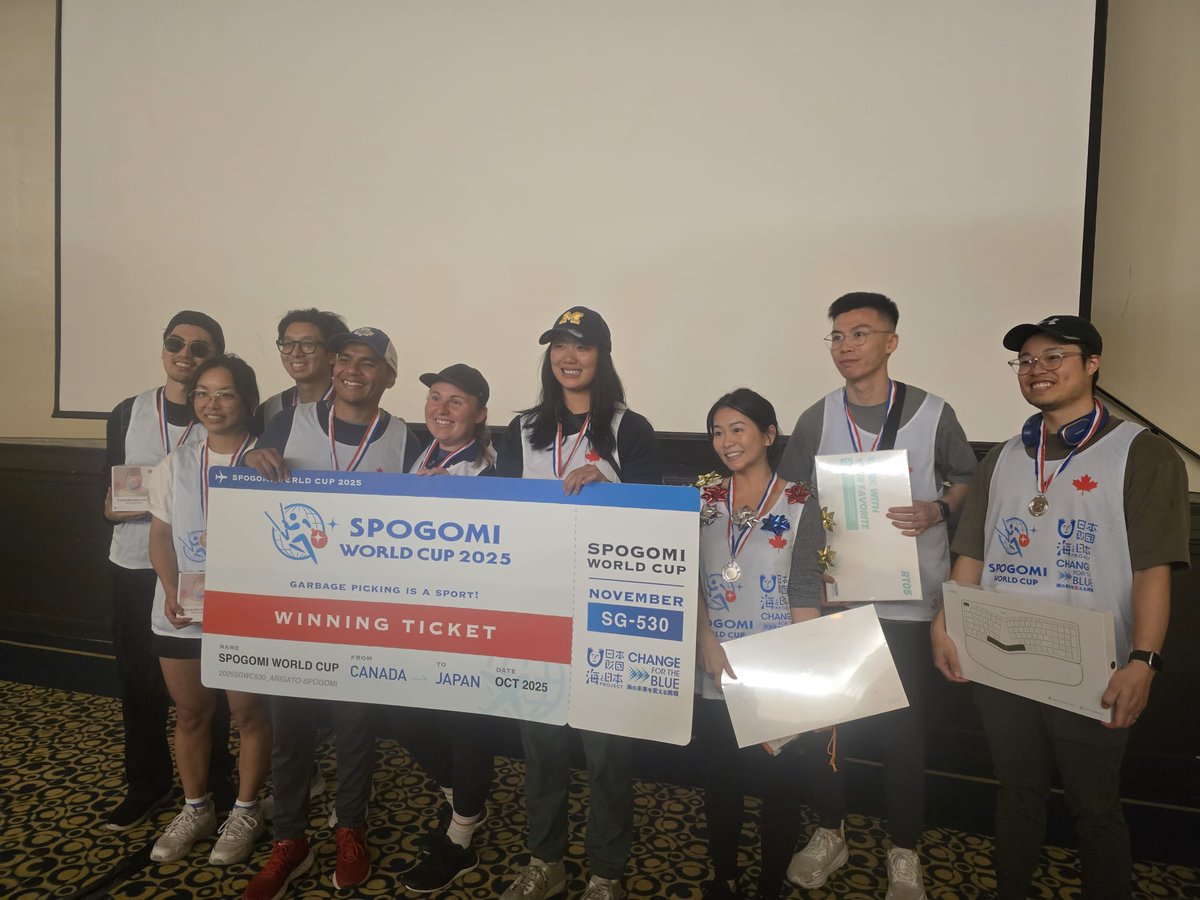 #SPOGOMI ワールドカップ #カナダ 予選速報🎉🇨🇦
トロントで開催された予選が終了！
開催日 8月30日
地球をキレイにするための熱い戦いが繰り広げられました🔥
参加チームは12チーム！
集まったごみの量は263kgにもなりました🗑️✨
参加してくれた皆さん、本当にありがとうございました。