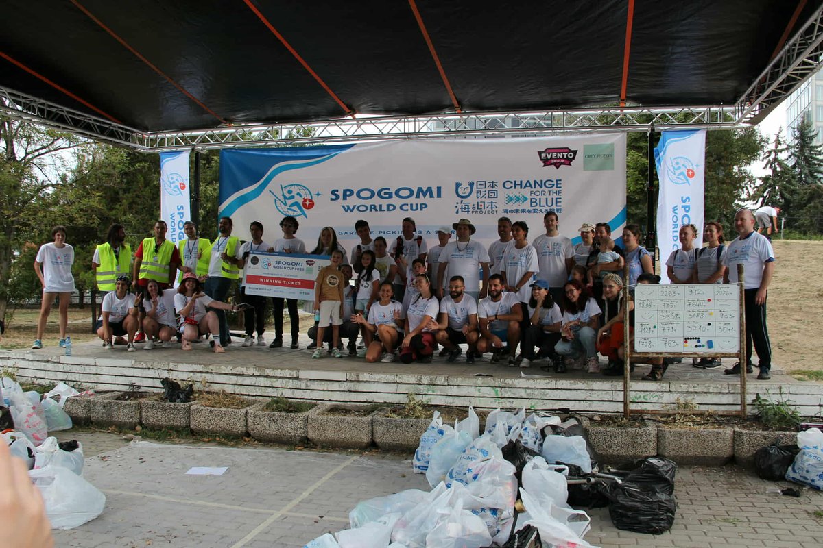 #SPOGOMI ワールドカップ #ブルガリア 予選速報🎉🇧🇬
ソフィアで開催された予選が終了！ 
開催日 8月30日 
地球をキレイにするための熱い戦いが繰り広げられました🔥
参加チームは20チーム！
集まったごみの量は434kgにもなりました🗑️✨
参加してくれた皆さん、本当にありがとうございました。