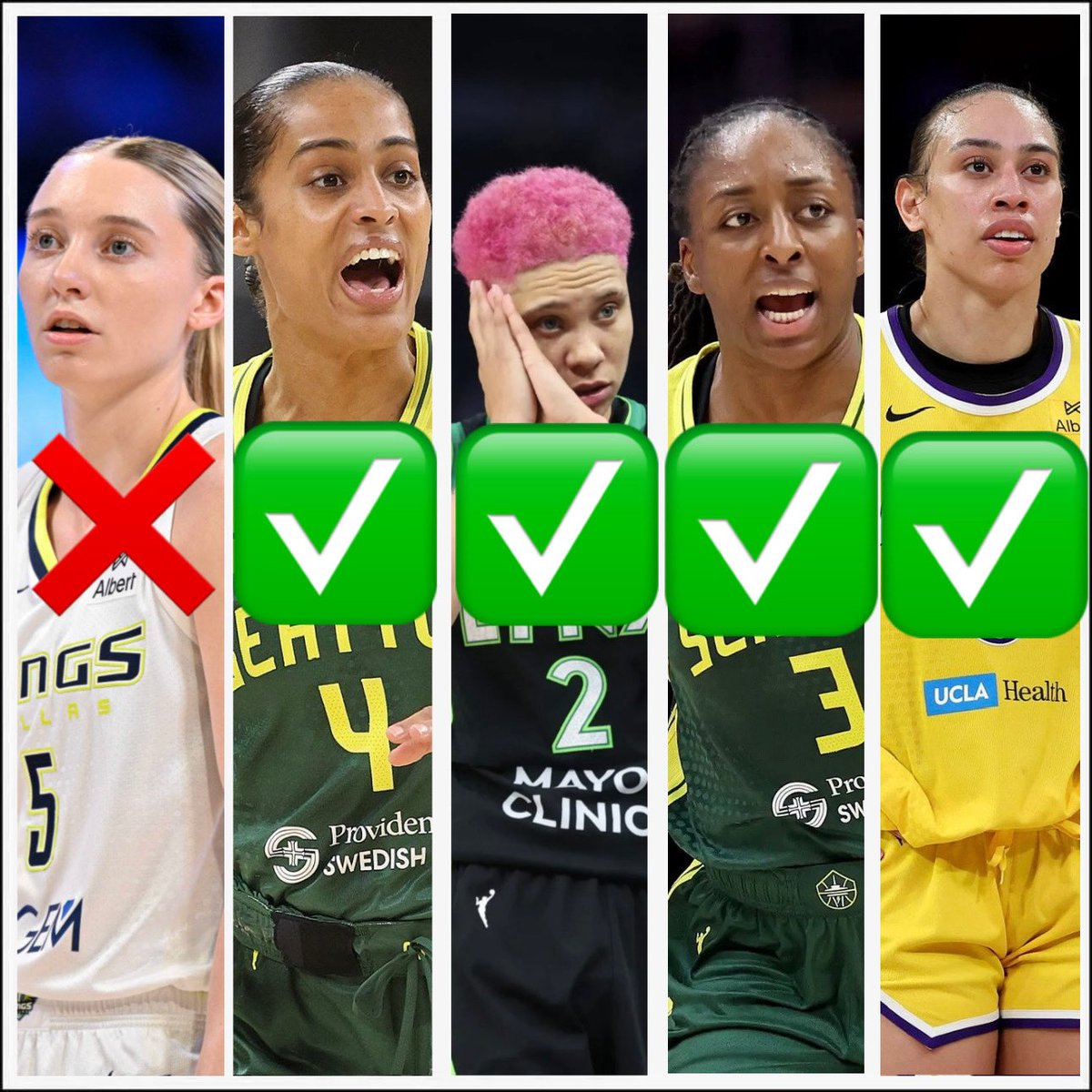 TakeNotesDFS's tweet image. TakeNote’s Betting Notebook 📒: 9/1 WNBA Prop Recap: 🏀
Paige Beuckers Over 4.5 Assists ❌
Skylar Diggins-Smith Over 5.5 Assists✅
Natasha Hiedeman Over 8.5 Points✅
Nneka Ogwumike Over 17.5 Points✅
Dearica Hamby Over 17.5 Points✅
BANG! Nice 4-1 day here. Bueckers read wasn’t…