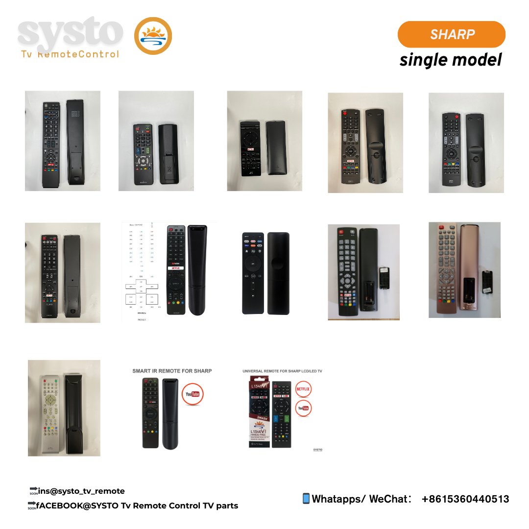 SystoRemote's tweet image. Support customization📷LG Single model📷
🔗systo.hk
🔗linktr.ee/SystoOfficial
📱WhatsApp/WeChat：8615360440513

#tv #tvremotecontrol #tvremote #customized #remotecontrol #onlineshop #onlineshopping #systo #remotecontrolmodel #HouseholdAppliances