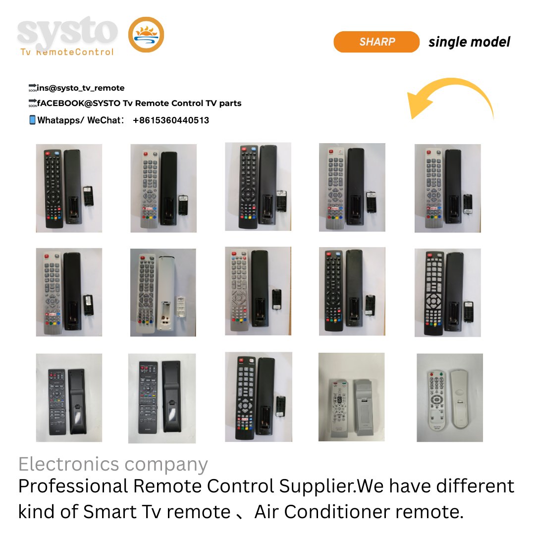 SystoRemote's tweet image. Support customization📷LG Single model📷
🔗systo.hk
🔗linktr.ee/SystoOfficial
📱WhatsApp/WeChat：8615360440513

#tv #tvremotecontrol #tvremote #customized #remotecontrol #onlineshop #onlineshopping #systo #remotecontrolmodel #HouseholdAppliances