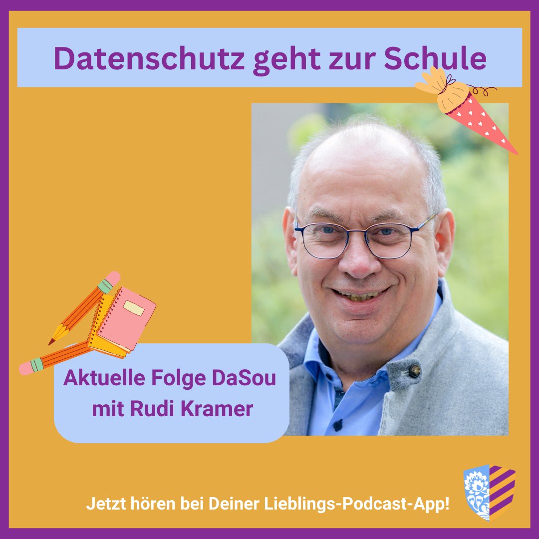 👨‍👩‍👧 Datenschutz fängt zuhause an – und geht in der Schule weiter.

In der neuen Folge erklären wir, wie Eltern, Lehrkräfte und Kinder gemeinsam Verantwortung übernehmen können, damit Daten im digitalen Alltag geschützt bleiben.

Jetzt die Folge anhören und wichtige Tipps mitnehmen