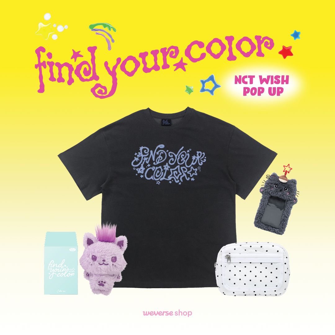 NCTWISH POP UP [FIND YOUR COLOR] 公式商品予約販売開始✨ NCT WISH