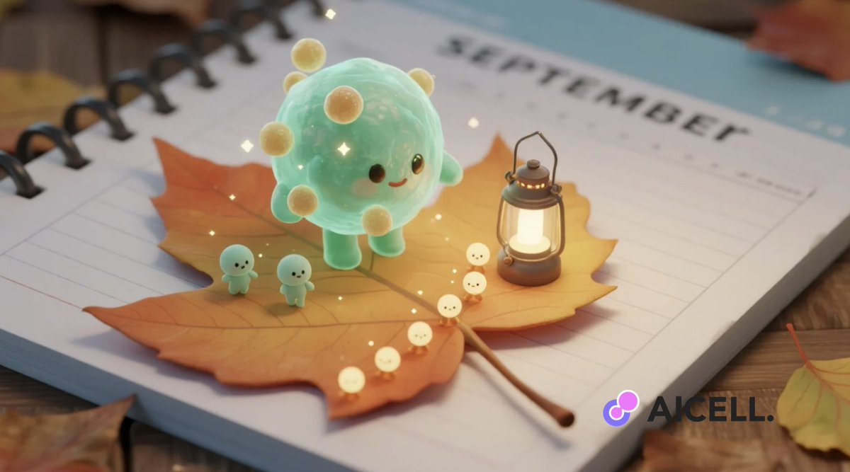 AICell_World's tweet photo. 🍂✨ September arrives, and every little $AICell is already on the move…
From tiny sparks of code to bright clusters of intelligence,
they swarm together, learning, connecting, and growing stronger 💡🧩
#AICell https://t.co/8b8mwfUBoI