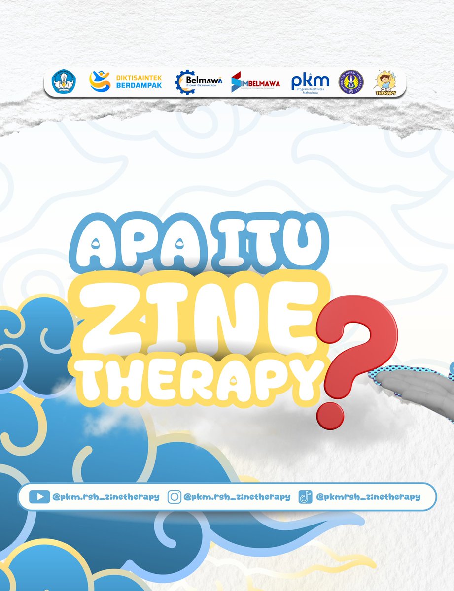 zinetherapy's tweet image. Halo sobat ziness!👋🏻

&quot;Bebas berkreasi, bebas berekspresi&quot;

Sobat zines udah tau belum apa itu Zine Therapy?🤔

Zine therapy adalah media terapi seni multimoda berbentuk buku mini kreatif 😊

Simak lebih jelasnya ya!

#pkm #pkm2025 #pkmpendanaan #zinetherapy #terapiseni